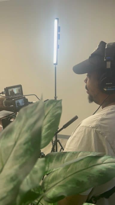 Micheal behind the camera